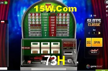 Tela de boas-vindas e lobby de jogos do aplicativo 73H